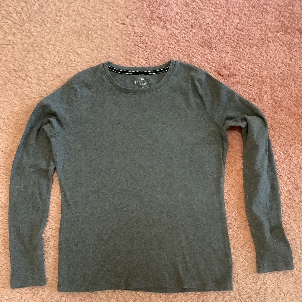 Talbots grey jersey. Size Small